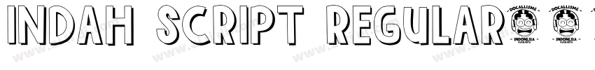 Indah Script Regular字体转换